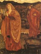 Sir Edward Coley Burne-Jones Merlin and Nimue oil painting on canvas